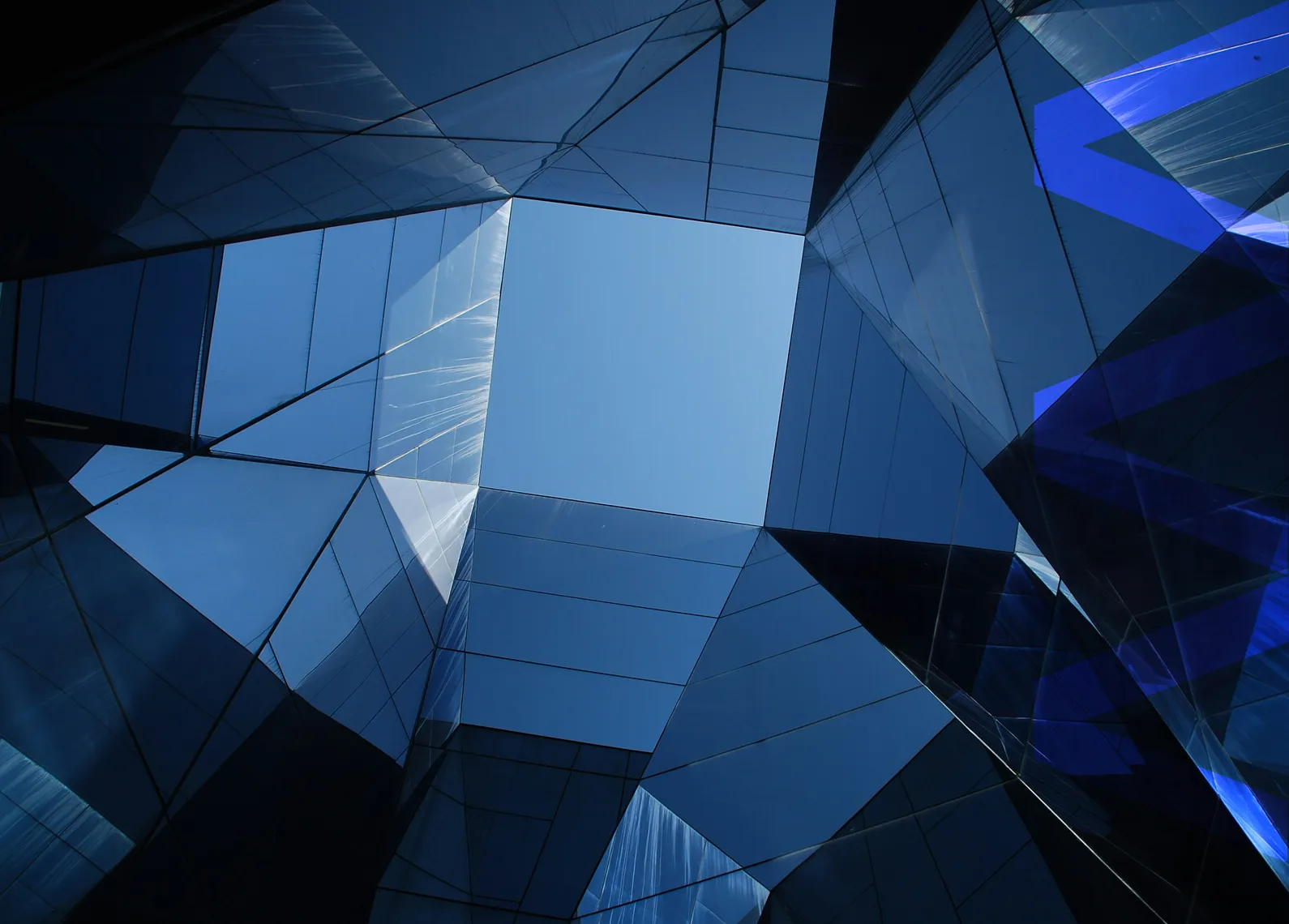 Futuristic building with Modular Solutions overlay