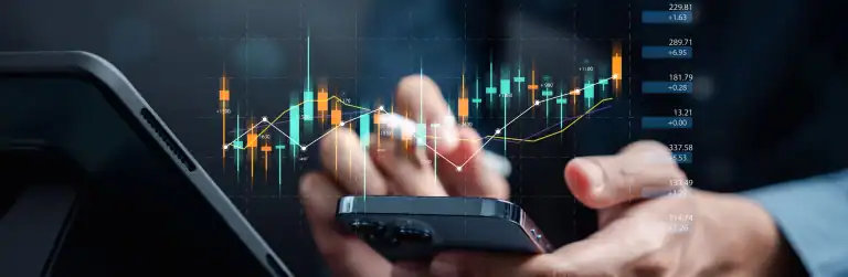 Broker using phone to track financials