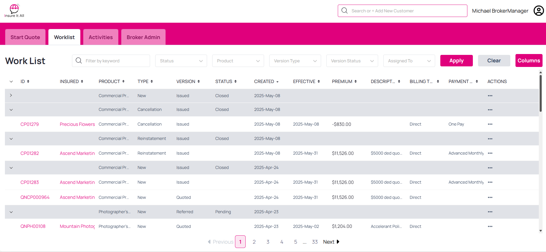Gateway Worklist