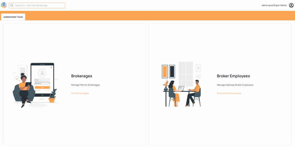 Stakeholder Module screenshot