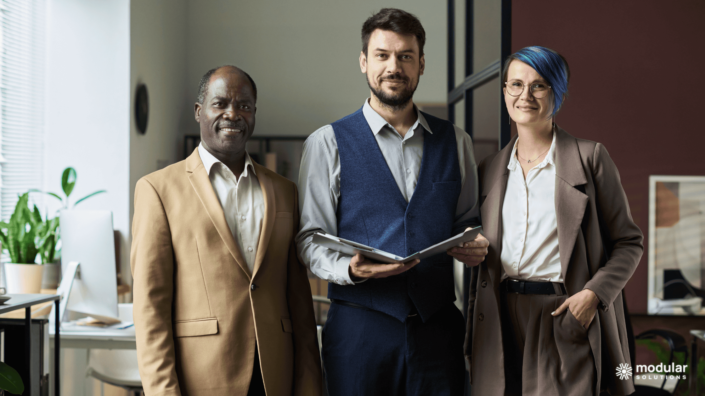 Program brokers working in an office